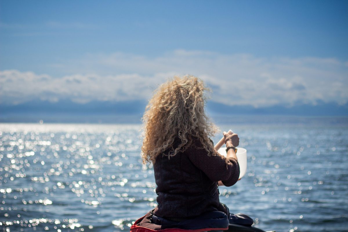Sound healing, singing to whales